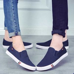 HBP Non-Merk Canvas Schoenen voor Heren Lente en Herfst Nieuwe Ademende One Step Herenschoenen Koreaanse Stijl Casual Board Schoenen