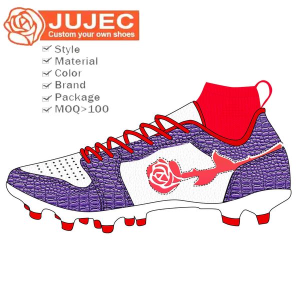 HBP Ballons de football personnalisés sans marque Sports Football Bottes Chaussures de football Tenis Custom Turf Indoor Hommes Garçons Mode zapatillas de futbol hombre