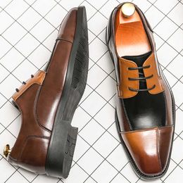 HBP Non-Brand Extra Maat 38-48 Gesplitste Jurk Schoenen 2 Ontwerpen Lace Up Monnik Strap Formele Bruiloft leren Schoenen voor Mannen