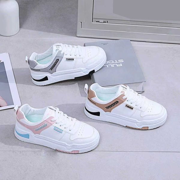 HBP Non-Brand FK08 Zapatillas de deporte blancas de cuero PU al por mayor para mujeres y zapatillas de plataforma de diseñador para damas