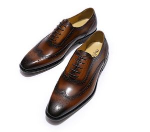 HBP Non-marque en cuir véritable classique italien affaires nouvelles chaussures habillées haut en cuir chaussures noires pour hommes