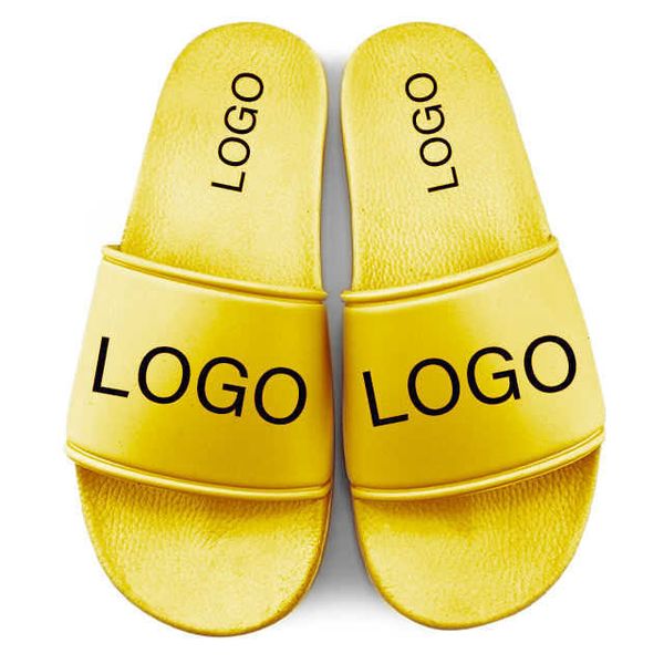 HBP Non-Brand Greatslides Pantuflas Zapatillas Por MayorZapatos de diapositivas casuales Sandalias planas de cuero baratasZapatillas de casa amarillas impresas personalizadas