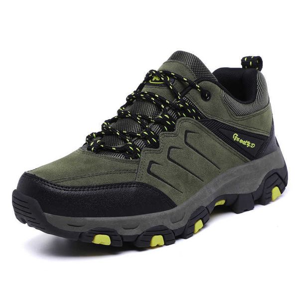 HBP Chaussures de randonnée sans marque pour hommes Bottes d'extérieur imperméables d'hiver montantes baskets d'escalade de chasse pour