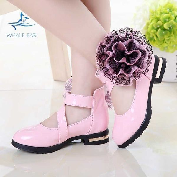 HBP Non-Marque Jingyuan Mode Enfants Chaussures Pour Filles Avec Grande Fleur Semelle Souple Enfants Doux Princesse Chaussure Performance Danse