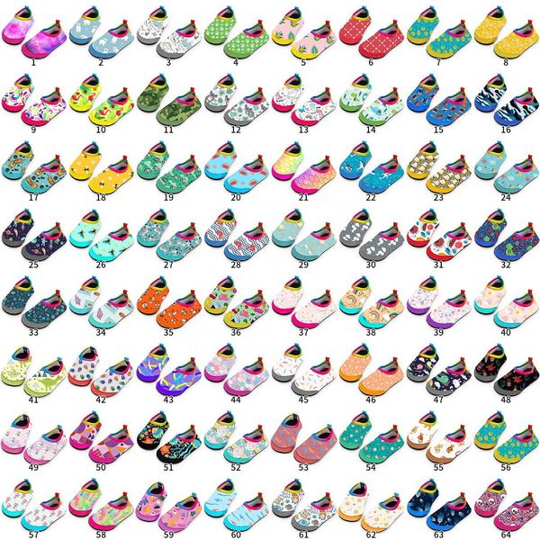HBP Non-Marque Enfants Pieds Nus Séchage Rapide Chaussettes D'eau Chaussures Enfants Bébé En Caoutchouc Peau Antidérapante Plage Nager Surf Chaussures de Sport Nautique
