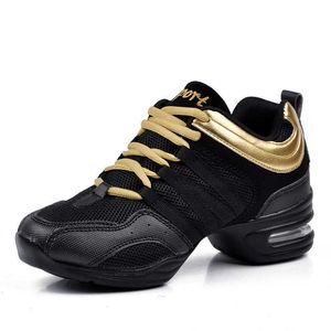 HBP Non-Marque Enfants Femme Dames Moderne Semelle Souple Danse Sneaker Respirant Maille Légère Jazz Sports Danse Fitness Chaussures