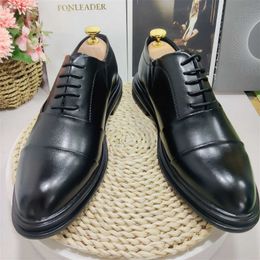 HBP Non-Brand Lace Up Fashion Design Italiaanse handgemaakte formele herenschoenen Oxfords