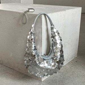 HBP Non-Marque Luxe Argent Glitter Sac À Main PVC Paillettes Décoration Sac À Bandoulière Deux Couleurs Pas Cher Fourre-tout Femmes