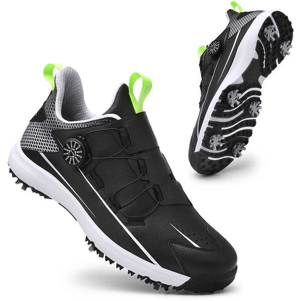 HBP Zapatos de golf para hombre no nuevos, zapatillas impermeables, picos de golf para hombres al aire libre