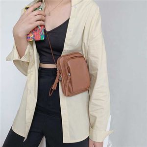 HBP Non-Brand New coréen mini sac à main pour femme tendance de la mode carré une épaule sac à bandoulière doux portefeuille décontracté téléphone portable
