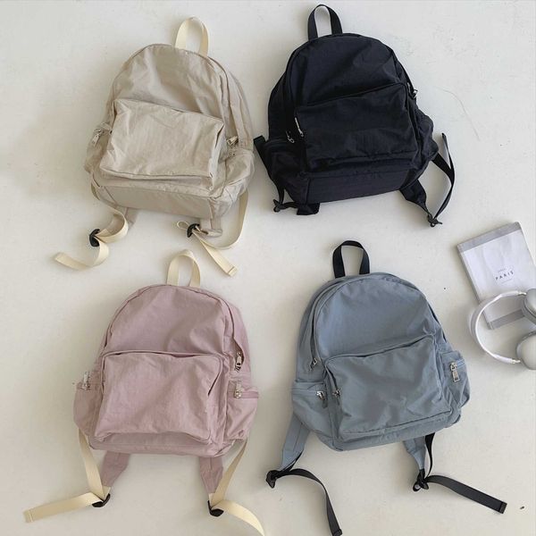 HBP Non flambant neuf grande capacité adolescent sac à dos en nylon sac d'école fille simple épaules réglables multicolore pour les femmes