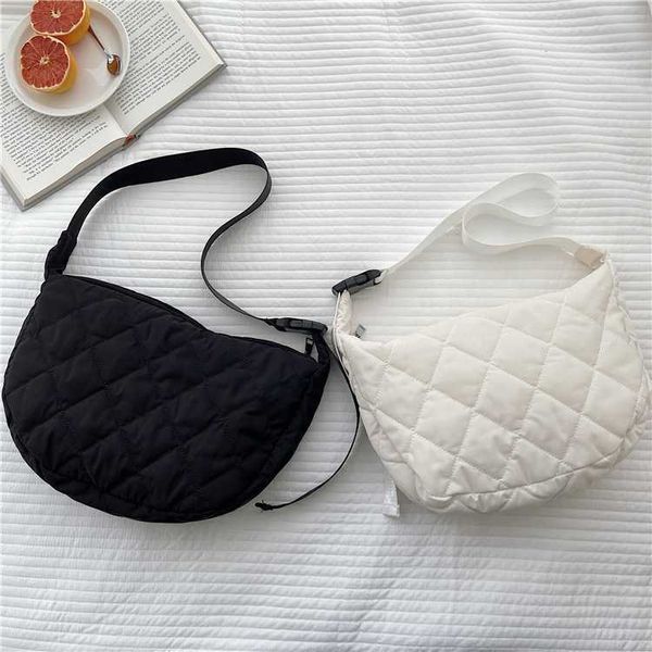 HBP Non-tout nouveau produit 2024 hiver plaine mode sac à bandoulière unique pour femme avec grande capacité simple message de losange