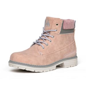 HBP Non flambant neuf femmes classique cheville imperméable rose clair chaussures de marche en velours chaussures de randonnée de sport en plein air pour les femmes