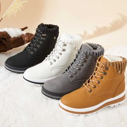 HBP Non-Brand NR Boots Snow Adult Winter Shoes Midi Rubber China Factory fabrique une doublure chaude en plein air en cuir de mouton véritable pour femmes