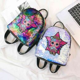 HBP Non-Brand Q Sequin Backpack Vrouwelijke mini Korean Butterfly Star Angel Sport.0018