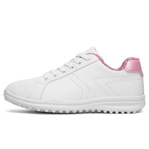 HBP Niet-merkverkopende stijl dames nieuwste outdoor golfschoenen met veters in witte kleur sportschoenen Professionele sneakers golfschoenen