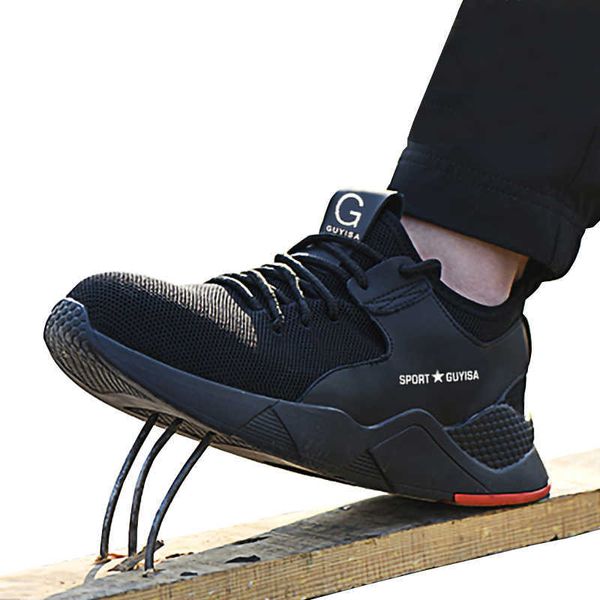 HBP Zapatillas Deportivas sin Marca Seguro Laboral Zapatos de Seguridad Punta de Acero Trabajo Transpirable Hombre Informal para Hombre Productos de Verano 1 par