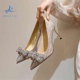 HBP Non-Brand Summer Ladies Silver Dunne High Heel Luxury Rhinestone Shiny Party Quality Wedding Bride Shoes