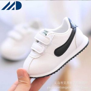 HBP Non-Brand Zapatos Deportivos para niñas y niños pequeños, Zapatillas de Deporte para Exteriores, Moda Informal, Zapatos Blancos Lisos y Suaves para bebés, Primeros Caminantes para niños