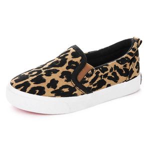 HBP Non-Brand Zapatos Casuales para niños pequeños y niños Lona con Estampado de Leopardo Zapatillas de Deporte vulcanizadas cómodas y Transpirables para niños y niñas