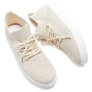 HBP Non-Brand Wenzhou Factory Punta Redonda con Cordones Zapatillas de Deporte Estilo para Caminar Zapatos Fly High Top Slip On Knit Mesh