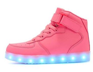 HBP China al por mayor sin marca zapatos para niños luces LED USB luces intermitentes iluminación para niños