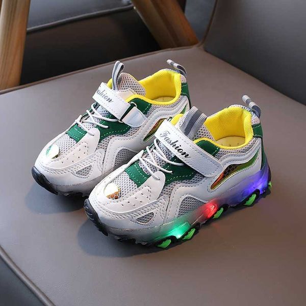 HBP Non-Marque En Gros Enfants Baskets Enfants Bébé Filles Garçons Led Lumineux Sport Courir Baskets Chaussures enfants Allumer Chaussures