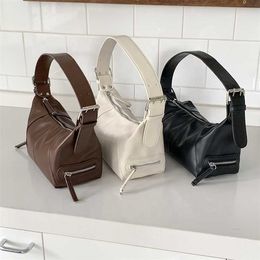 HBP Non-marque en gros dame sac à bandoulière décoratif fermeture éclair sacs à main de luxe design personnalisé sacs à main en cuir Pu pour les femmes
