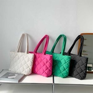 HBP Non-Marque Tendance En Gros Nouveaux Loisirs Lingge Coton Vêtements Femmes Sac À Bandoulière En Nylon Sac À Main Dames Polyvalent Grande Capacité Fourre-Tout À Main