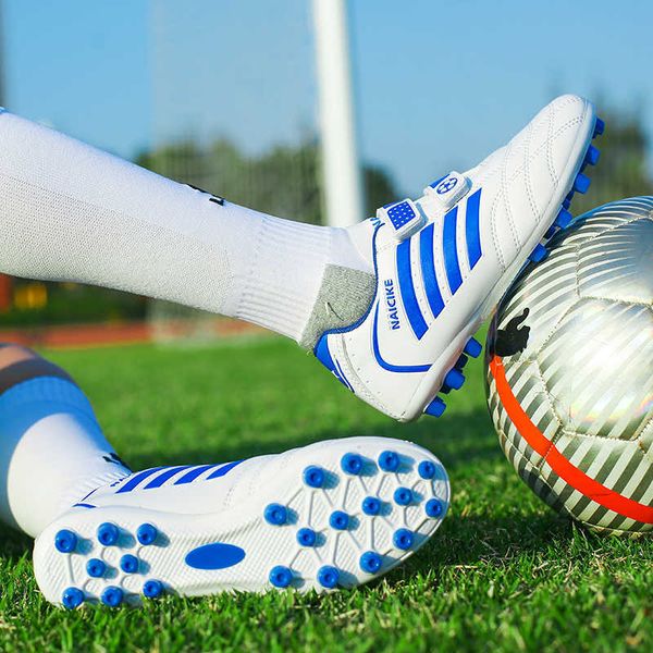 HBP Non-Brand Venta al por mayor Césped Zapatos de fútbol naturales Niños Antideslizantes Deportes Niños Zapatos de fútbol baratos