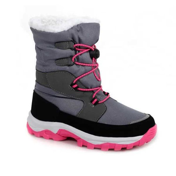 HBP Non-Brand Venta al por mayor Zapatos casuales de invierno para niños Niñas Confort antideslizante Impermeable Espesar Botas de nieve cálidas Botas para niños al aire libre