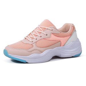 HBP Non-Brand Damesmode sportschoenen betheable mesh bovenwerk comfortabele binnenzool platform buitenzool dames roze lopen