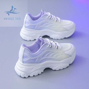 HBP Non-Brand Womens Chunky Sneakers Platform Vulcaniseer Schoenen Mode Ademende Casual Hardloopschoen voor Vrouw Vrouwelijke Nieuw