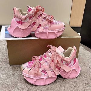 HBP Zapatillas para correr gruesas de color rosa para mujer sin marca Zapatillas de deporte para mujer Zapatillas deportivas deportivas Zaptillas Deporte Mujer zapatos para papá Chaussure Homme