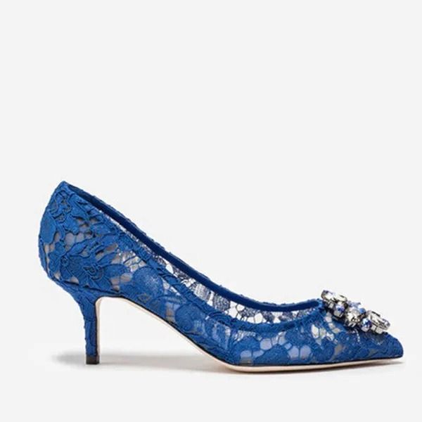 HBP NXY Chaussures habillées élégantes en dentelle à talons hauts bleu rouge blanc pompe de mariage de mariée 12