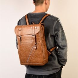 HBP Orange Leisure Backpack Fashion Bag Mens Mens Backpacks Travel Tide Cartes Street Europe et Amérique Simple School Trend Computer BA229T
