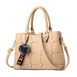 HBP Purse Handtassen Tassen Dames Bakken Leren Schoudertas Vrouw Handtas Tote Khaki Kleur