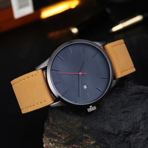 HBP Quartz Leather Riem Mens Watches Vintage Hot Style Good Quality Fashion Men Polshipes Montres de Luxe