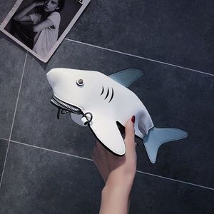 HBP Requin Forme Personnalité Cadeau Sac À Bandoulière Licorne Sac À Main Dames Bourse Dessin Animé Bandoulière Messenger Sac 4 couleurs300S