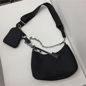 Bolso de hombro HBP, bolso de mano, bolso de mensajero, bolso de mujer, nuevo bolso de diseñador, cadena de moda con temperamento, tela de nailon