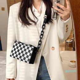 HBP-schouderzakken Fashion Ladies Chain Mini Messenger Bag Luxe Design Small Box Pu Leather Designer Handtas