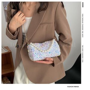 HBP sacs à bandoulière femmes 2022 nouveau sac à main à la mode perle paillettes chaîne sous les bras sac Shopping portefeuille porte-carte