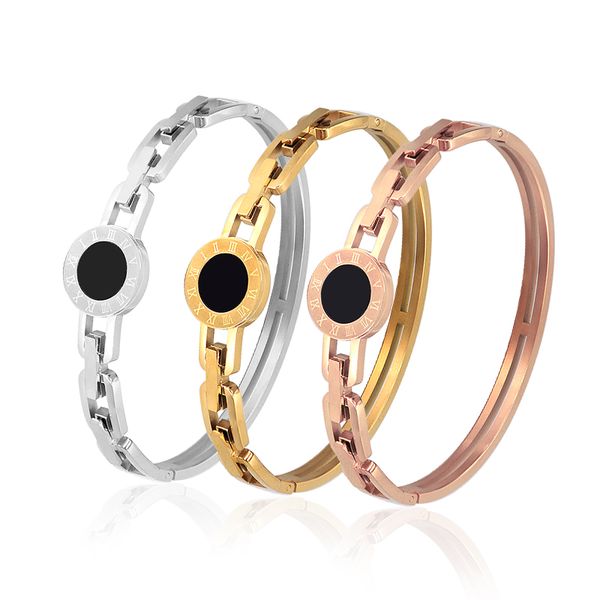 HBP Argent Massif Amour Bracelet Dur Bijoux Élégant Dames Bracelet Or Nomination Charme Bracelet Femmes Designer Cristal Baptême Bracelet De Luxe Mode Cadeau