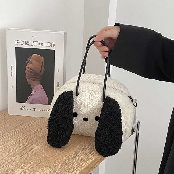 HBP Totes Sacs de soirée Yeyu/Automne et hiver Chien bouclé avec de grandes oreilles Sac à dos à bandoulière Beau sac de fille va main dans la main avec le sac de fille 221116