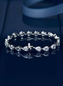 HBP Waterdruppelarmband dames039s Diamantvriend hoge koolstofdiamant ins nicheontwerp luxe 925 zilveren prachtige armband8464181