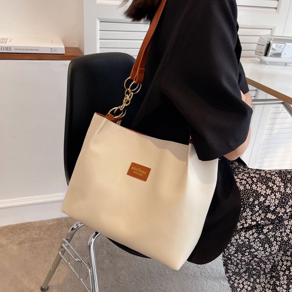 HBP bolso de mujer primavera minimalista moda Tot bolsas colisión color anillo cadena marea japonesa mensajero bolso de hombro