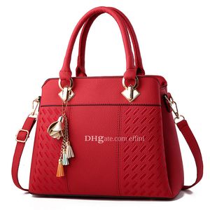 HBP femmes sacs à main sacs à main mode sacs fourre-tout mondain Style de voyage dames rouge pochette en cuir PU saint valentin cadeau sac à bandoulière Effini Store