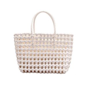 HBP Women Open Handtassen Straw Weave Basket Crocher Single Shouler Bag Ladies Tas Tas groot formaat pakket boodschappentas