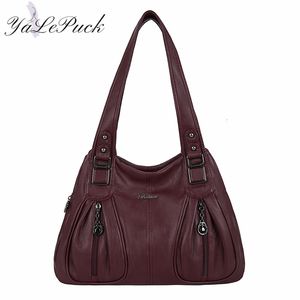 HBP Dames Bag Grote Capaciteit Schoudertassen Hoge Kwaliteit PU-lederen schoudertassen Dames Wilde tassen SAC A Main Femme Hot Sale Large