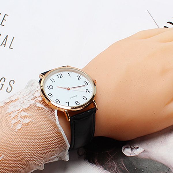 HBP Womens Fashion UltrA-Thin Watch Simple Arabe Numerals Dial Dames Business Belt Quartz Wristwatch Sports Wristwatches Montres de Luxe